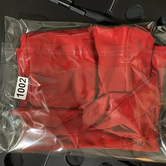 WINDSOR  Off Shoulder Red‎ Fitted Bodycon  Dress Size Large Cocktail Party - Picture 9 of 9